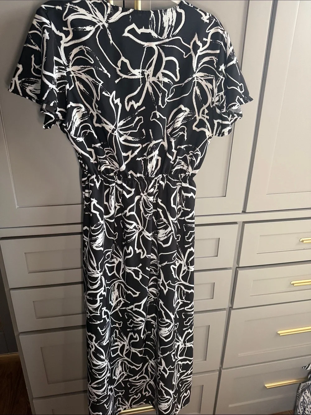 Seven Islands Black & White Floral Maxi Dress - Women